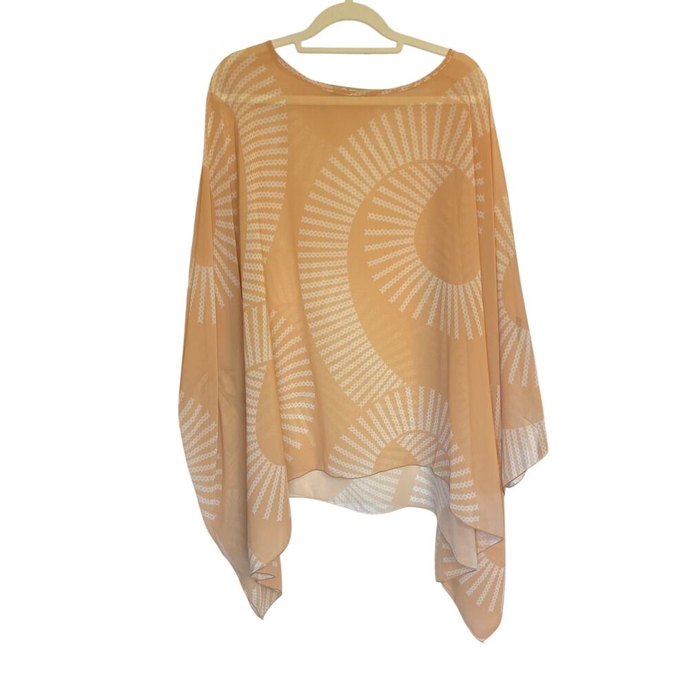 Manaola He’olu Collection Yellow Sheer Blouse One Size